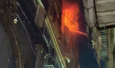 مصرع شخصين وإصابة 8 في حريق بشارع الخواجات بالمنصورة