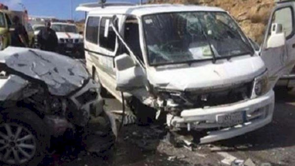 إصابة 10 أشخاص في حادث تصادم على الطريق الزراعي السريع بـ قها
