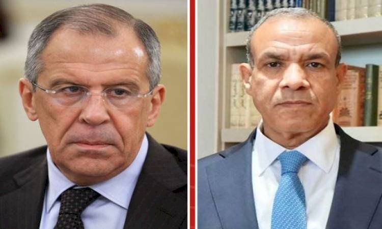 اتصال هاتفي بين وزير الخارجية ونظيره الروسي