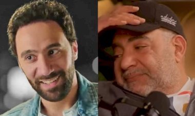 نص اعتذار بيومى فؤاد لمحمد سلام والدموع فى عنيه: لو زعلتك يا ابنى أنا آسف