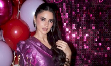 درة تتألق باللون البمبي في حفلة عيد ميلادها