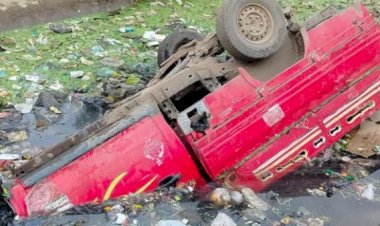 انقلاب سيارة في ترعة بالقليوبية دون خسائر بشرية