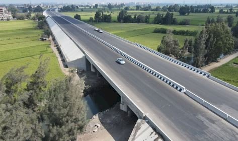 تفاصيل رفع كفاءة الطرق ورصفها وتطوير الطريق الدولي وروافده بكفر الشيخ